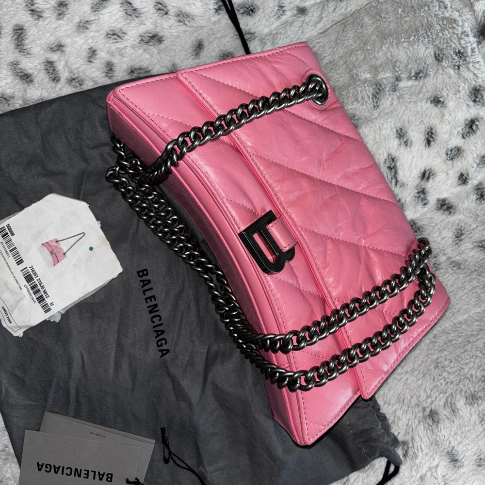 Balenciaga Pink Quilted Shoulder Bag